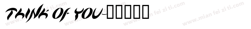 think of you字体转换
